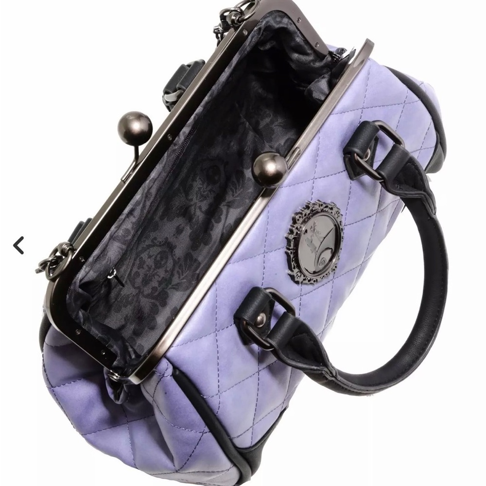 Bioworld Lavender Quilted Satchel Bag - Picture 3 of 3